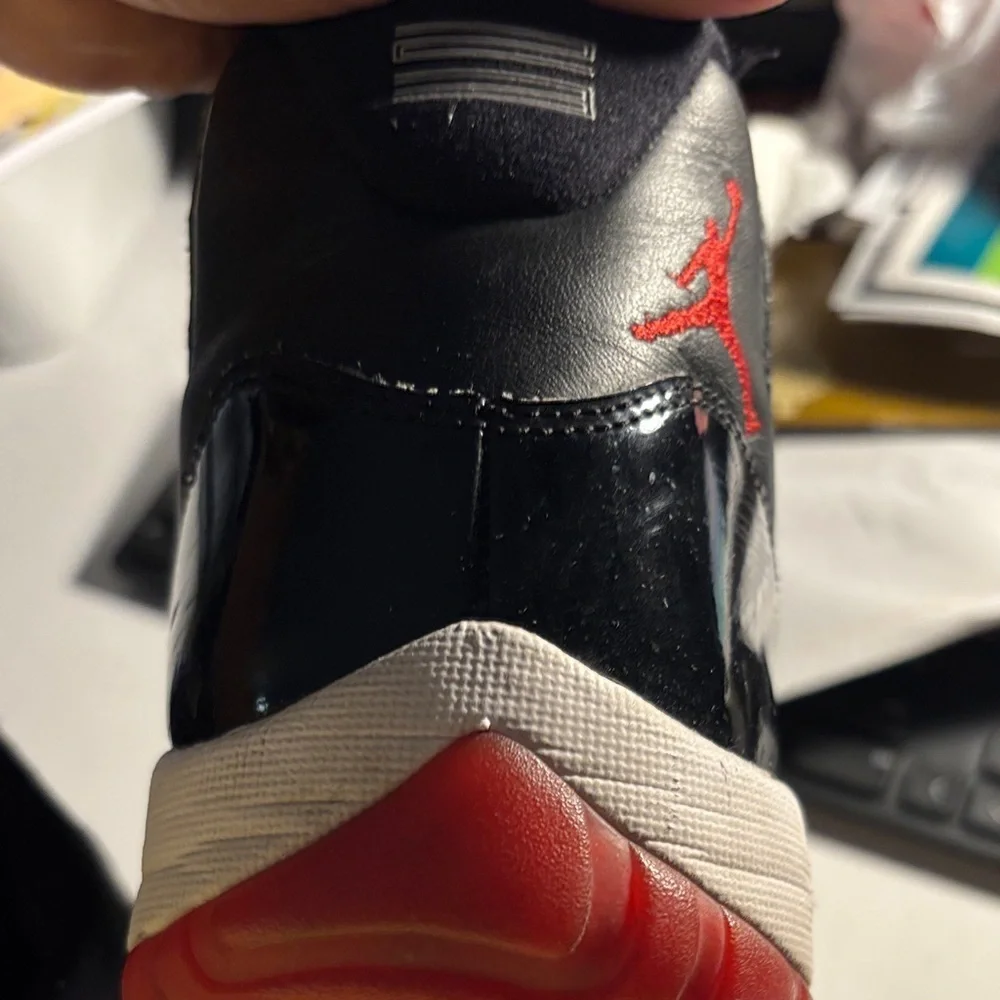 Jordan Black and Red Sneakers